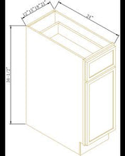 Load image into Gallery viewer, Newtown Jade Green Single Door Single Drawer Bases