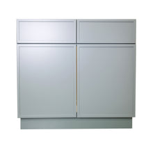 Load image into Gallery viewer, Newtown Jade Green Double Drawers Double Doors Bases