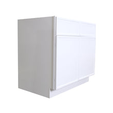 Load image into Gallery viewer, Newtown Origami White Double Drawers Double Doors Bases
