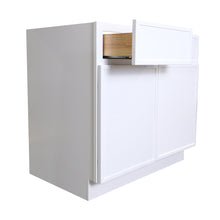 Load image into Gallery viewer, Newtown Origami White Double Drawers Double Doors Bases
