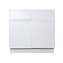 Load image into Gallery viewer, Newtown Origami White Double Drawers Double Doors Bases