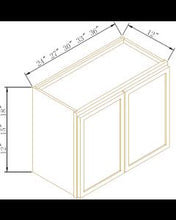 Load image into Gallery viewer, Newtown Origami White 18"H Double Door Wall Cabinet