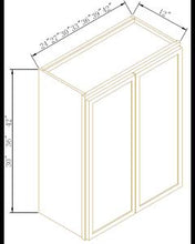 Load image into Gallery viewer, Newtown Origami White 30"H Double Door Wall Cabinet