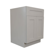 Load image into Gallery viewer, Shaker Gray Finish Single Drawer Double Doors Bases