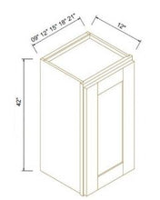 Load image into Gallery viewer, Shaker Gray Finish 42"H Single Door Wall Cabinets