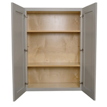 Load image into Gallery viewer, Shaker Gray Finish 30" H Double Doors Wall Cabinets