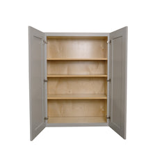 Load image into Gallery viewer, Shaker Gray Finish 42"H Double Doors Wall Cabinets