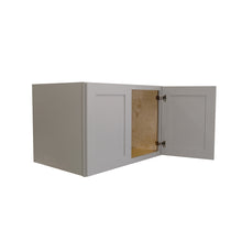 Load image into Gallery viewer, Shaker Gray Finish 24"H Double Doors Wall Cabinets