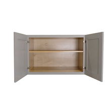 Load image into Gallery viewer, Shaker Gray Finish 24"H Double Doors Wall Cabinets