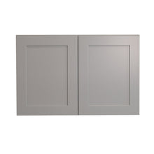 Load image into Gallery viewer, Shaker Gray Finish 24"H Double Doors Wall Cabinets