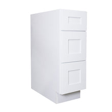 Load image into Gallery viewer, Shaker White Three Drawer Bases