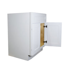 Load image into Gallery viewer, Shaker White Sink Bases-2 Doors 1 False Drawer