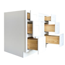Load image into Gallery viewer, Shaker White Vanity Single Sink Combo- With 6Drawers