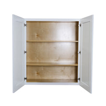 Load image into Gallery viewer, Shaker White 30" H Double Doors Wall Cabinets