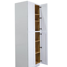 Load image into Gallery viewer, Shaker White 24"D Double doors Wall Pantries