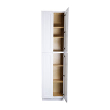 Load image into Gallery viewer, Shaker White 24"D Double doors Wall Pantries
