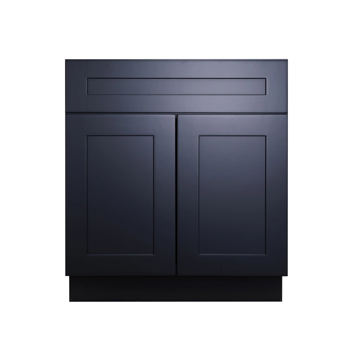 Charcoal Black Shaker Vanity Sink Bases