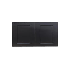 Load image into Gallery viewer, Charcoal Black Shaker 18&quot;H Double Doors Wall Cabinets
