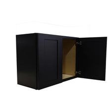 Load image into Gallery viewer, Charcoal Black Shaker 18&quot;H Double Doors Wall Cabinets
