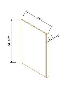 Classic Chocolate Dishwasher Return End Panel