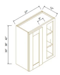 Classic Chocolate Blind Corner Wall Cabinets