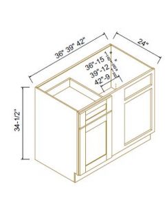 Classic White Blind Corner Bases