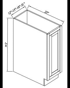 Inset Origami White Full Height Door Bases-1Door