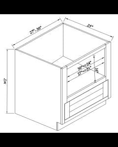 Inset Origami White Microwave Base