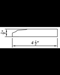 Inset Origami White Base Molding