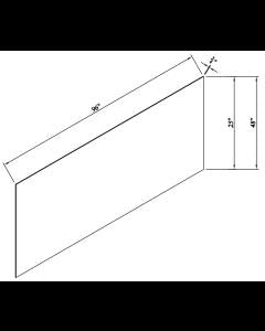 Inset Origami White Base Finish Panels-Thick