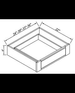 Inset Origami White Knee Drawers