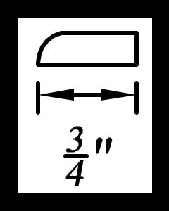 Inset Origami White Scribe Molding