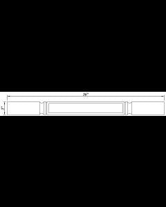 Inset Origami White Square Decorative Leg