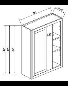 Inset Origami White Blind Corner Wall Cabinets