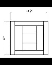 Load image into Gallery viewer, Inset Origami White 15&quot;H Wall Deco Door Panel/Sample Door
