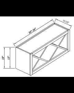 Inset Origami White Wall Wine Rack With X Divider Cube Insert