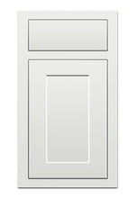 Load image into Gallery viewer, Inset Origami White 15&quot;H Wall Deco Door Panel/Sample Door
