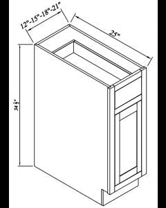 Inset Truffle Brown Single Door Single Drawer Bases