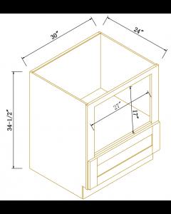 Navy Blue Shaker Microwave Base