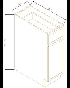 Newtown Charcoal Black Base Waste Basket Cabinet-2Bins