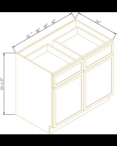 Newtown Jade Green Double Drawers Double Doors Bases