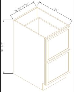 Newtown Jade Green Two Drawer Bases