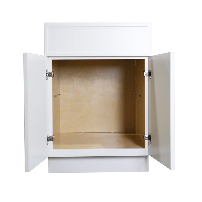 Newtown Origami White Sink Bases-2 Doors 1 False Drawer