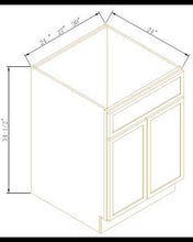 Load image into Gallery viewer, Newtown Origami White Sink Bases-2 Doors 1 False Drawer
