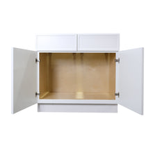 Load image into Gallery viewer, Newtown Origami White Sink Bases-2 Doors 2 False Drawers

