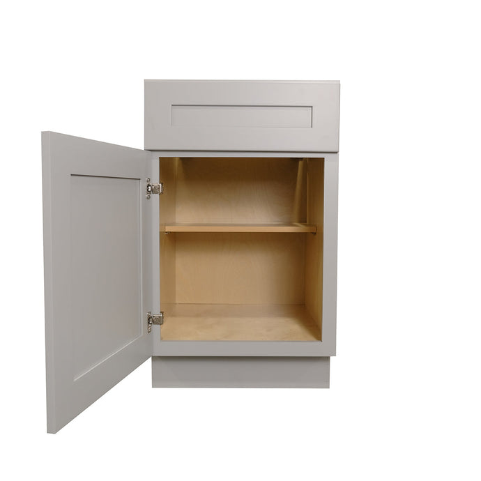 Shaker Gray Finish Single Door Single Drawer Bases