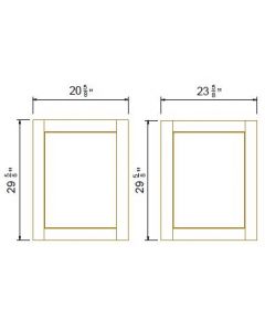 Shaker Gray Finish Base Decorative Panels