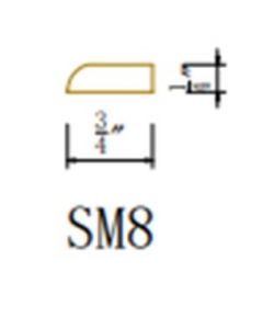 Shaker Gray Finish Scribe Molding