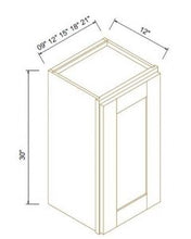 Load image into Gallery viewer, Shaker Gray Finish 30&quot; H Single Door Wall Cabinets
