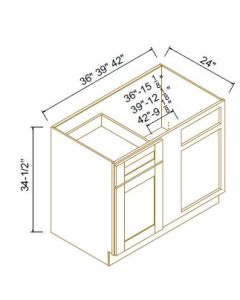 Shaker Jade Green Blind Corner Bases